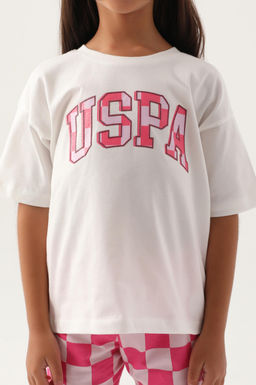 Кремовый пижамный комплект для девочки - U.s. polo assn фото 10