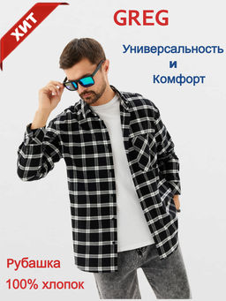 Сорочка мужская длинный рукав GREG S315/211/2046