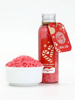 Цена за 2 шт. Жемчуг для ванны во флаконе, 85 гр, аромат ягодный джем, URAL LAB