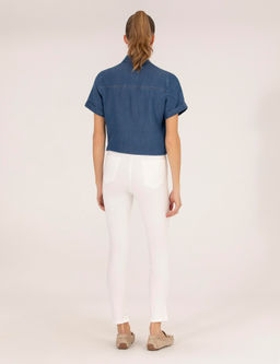 Ekru Skinny Fit Kanvas Pantolon - Pierre cardin фото 4