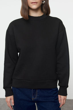 TRENDYOLMILLA Bordo Kal?n Ici Polarl? Yar?m Bal?kc? Yaka Relaxed/Rahat Kal?p Orme Sweatshirt TWOAW20SW0584  фото 20