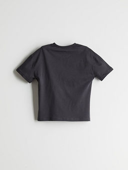 Bisiklet Yaka Sonic Bask?l? Erkek ?ocuk Ti??rt