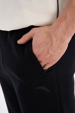 Брюки трикотажные удлиненные Черный