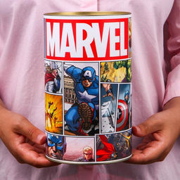 Копилка металлическая, 20.5 см × 12 см × 12 см, XXL MARVEL, Мстители
