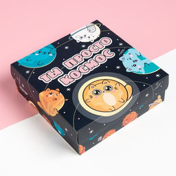 Набор подарочный KAFTAN «Ты просто космос», носки размер 23-25 см, свеча, открытки 2 шт., аксессуары