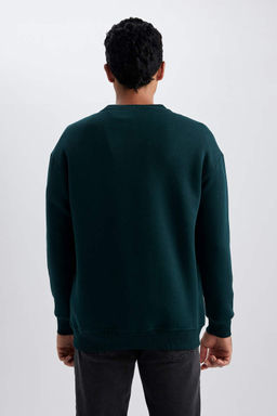 Толстовка свободного кроя с круглым вырезом и принтом - Defacto фото 6