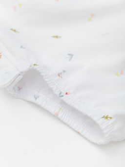 Комбинезон для девочки с длиным рукавом 2шт., бел/роз - Lesi kids фото 10