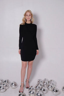 Мини-платье чёрное - Martichelli фото 13