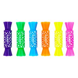 Текстмаркер мини MESHU "Candy" 2-4мм, двусторонний, неоновый, цвет в ассортименте (MS_76429)