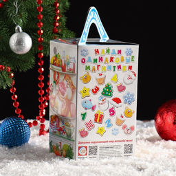 Цена за 5 шт. Подарочная коробка Холодильник, 10 х 10 х 18 см - Simaland фото 2