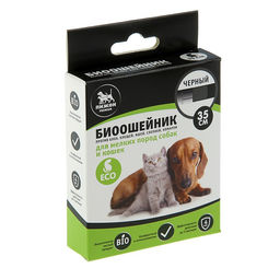 Биоошейник антипаразитарный Пижон Premium для кошек и собак, чёрный, 35 см