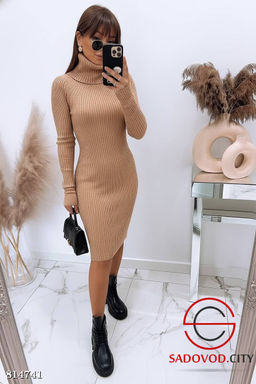 Платье женское однотонное