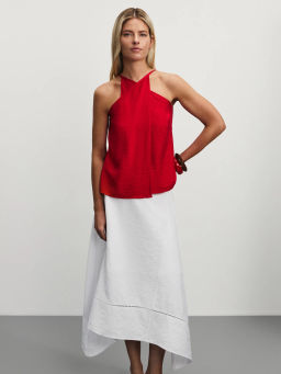 Юбка миди из вискозы с перфорацией / Zarina  фото 2