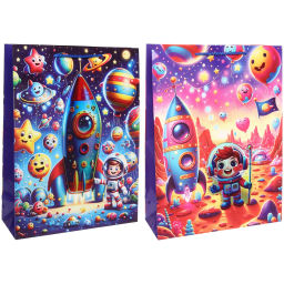 Пакет подарочный "Другая планета" 31*42*12 см