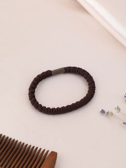 Цена за 2 шт. Резинка для волос коричневая / NSAF-41В /уп 100/