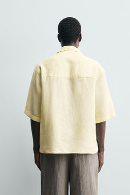 100% LINEN POLO SHIRT - Zara фото 13
