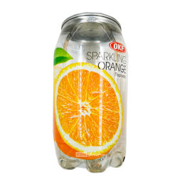 Газированный б/а напиток со вкусом апельсина Orange Sparkling OKF, Корея, 350 мл Акция