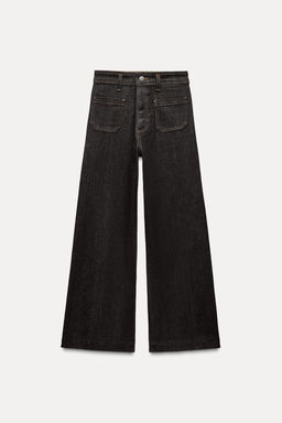 ZW COLLECTION HIGH-WAIST WIDE-LEG JEANS WITH POCKETS - Zara фото 23