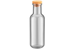 Бутылка стеклянная 1 л 8,7*8,7*27,5 см Glaskraft с пробковой крышкой, серая - Elan gallery фото 4