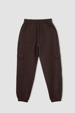 Брюки Cool Jogger стандартного кроя из габардина из 100 % хлопка - Defacto фото 10