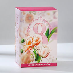 Подарочный набор: термостакан, ежедневник А6, 120 л., брелок, ручка 8 марта - Artfox фото 2