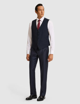 Lacivert Slim Fit Yelek