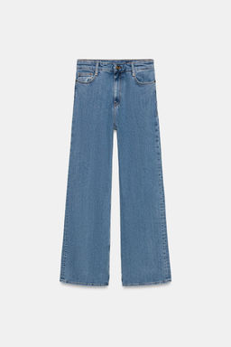 JEANS ZW COLLECTION WIDE LEG TIRO ALTO / Azul - Zara фото 6