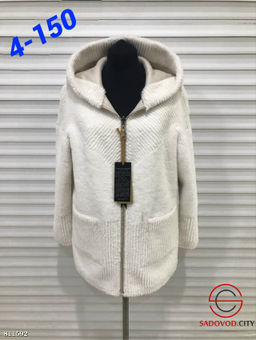 Женская дубленка с капюшоном - Bruno фото 4