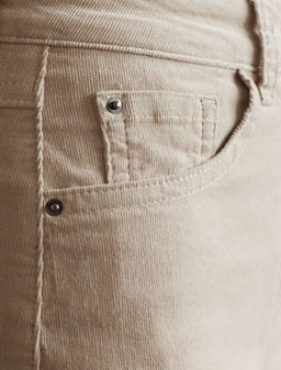 Брюки из эластичного микро-вельвета