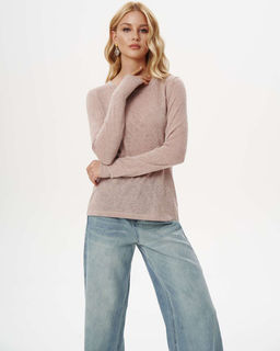 Полупрозрачный лонгслив из мягкого трикотажа-паутинка - Sahar art lab фото 8