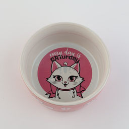 Миска керамическая CATurday, 200 мл, для кошек - Пушистое счастье фото 3
