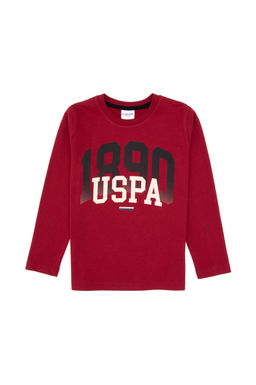 Erkek _ocuk Bordo Pijama Tak_m_ Sepette S_rpriz _ndirim - U.s. polo assn фото 2