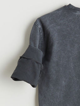 Bisiklet Yaka Erkek ?ocuk Sweatshirt