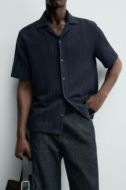 GEOMETRIC JACQUARD SHIRT - Zara фото 5