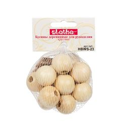 Бусина Zlatka дерево HBWS-23 22 мм 10 х 15 шт  1 шт св. дерево