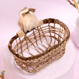 Декоративная пасхальная корзинка Зайка 7х14х13см - Simaland фото 4