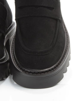 03-C1801-2 BLACK Полуботинки женские (натуральная замша) - Фабричный китай фото 12