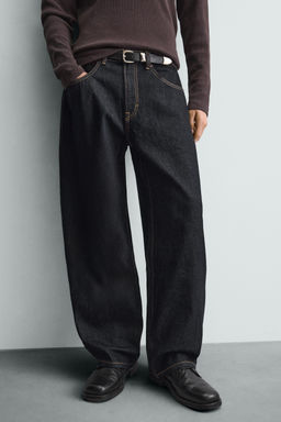 JEANS BALLOON FIT / Marino / Blanco - Zara фото 15