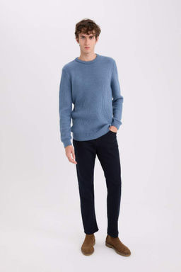 Standart Fit Bisiklet Yaka Triko Kazak - Defacto фото 3