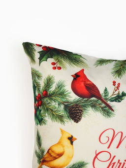 Набор декоративных наволочек «Этель» Christmas birds, 40×40 см - 2 шт., велюр