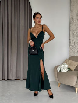 Платье AURA 3311-170 изумрудный