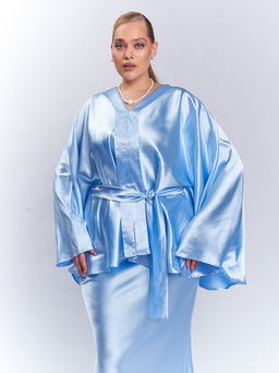 Шелковая блузка TBL73537BLU15 - Артесса фото 7