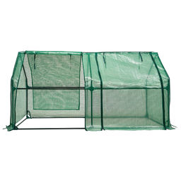 UGH-S31 L180 GREEN/GREEN Парник уличный, 180x90x90см. Металлическая труба в ПВХ, цвет зеленый. Тент из армированного полиэтилена 135г/м2, цвет сетки зеленый. TM ФитоЛето