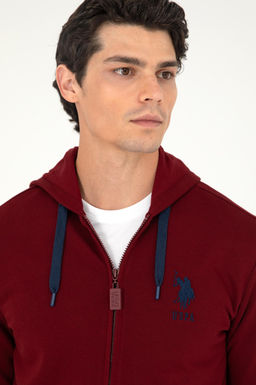 Мужской бордово-красный свитшот - U.s. polo assn фото 2