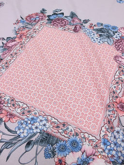 Перкаль Илона (Гол.платок 0.74м*0.81м) цв.св.серо-сиреневый, ш.1.5м, хлопок-100%, раппорт 81см - Купава фото 4