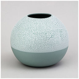 ВАЗА КОЛЛЕКЦИЯ ЖЕМЧУЖИНА 18*18*16СМ ЦВЕТ: МЯТНЫЙ