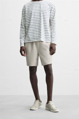 TEXTURED COMFORT BERMUDA SHORTS - Zara фото 11