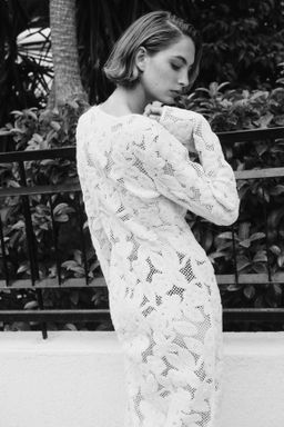Vestido largo de encaje - H&m фото 5