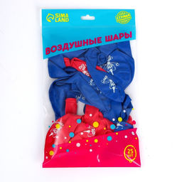 Воздушные шары латексные 12" «С Днём Рождения», 25 шт.