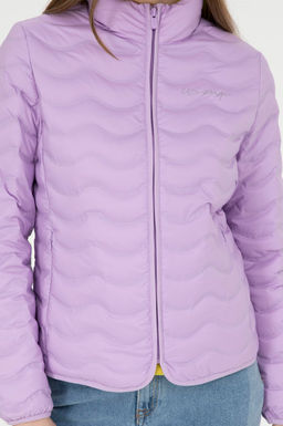 Женское сиреневое пальто Неожиданная скидка в корзине